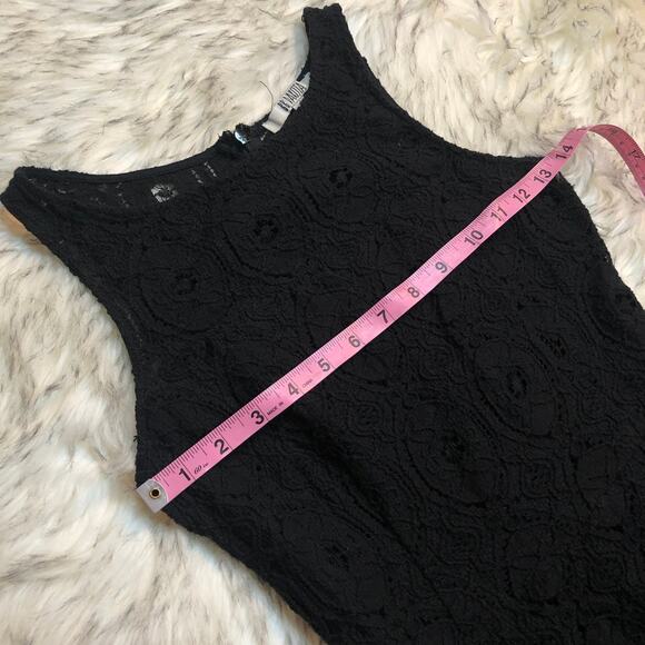 BB Dakota Sleeveless Crochet Lace Black Dress - Picture 5 of 15